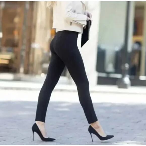 SPANX The Perfect Pant Black Skinny Back Seam Sz XL {3O11} - Picture 1 of 6